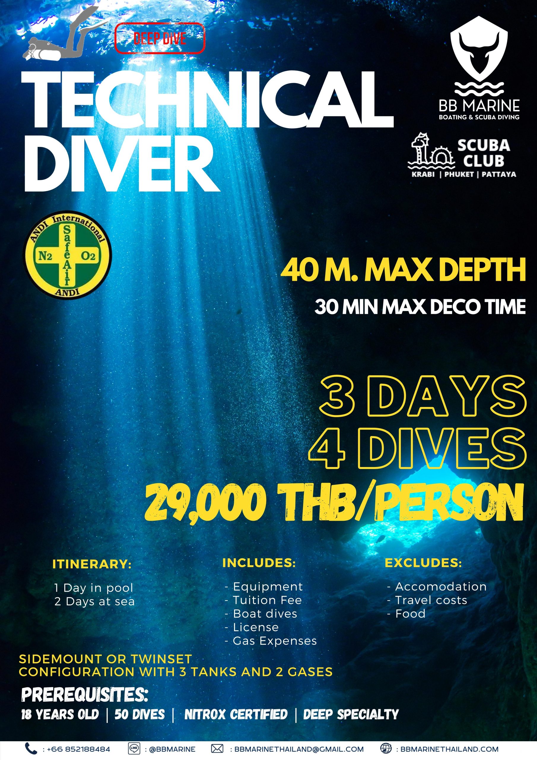 Course Details Technical Diver Krabi Scuba Club